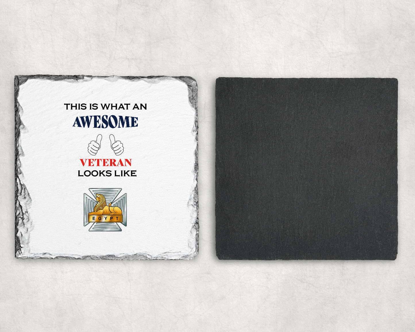 Royal Gloucestershire, Berkshire and Wiltshire Regiment - Veteran - Slate Coaster