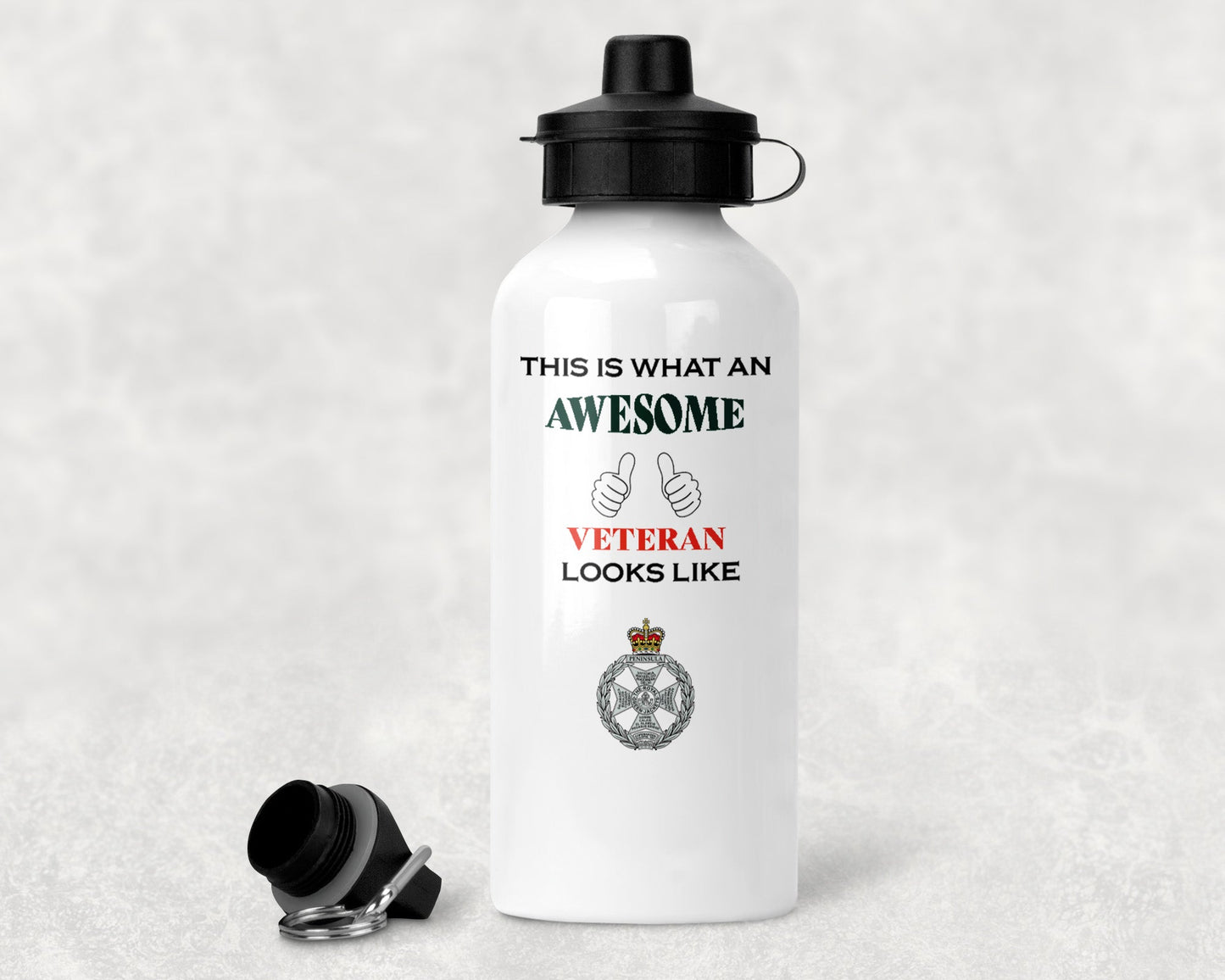 Royal Green Jackets - Veteran - Aluminium Water Bottle