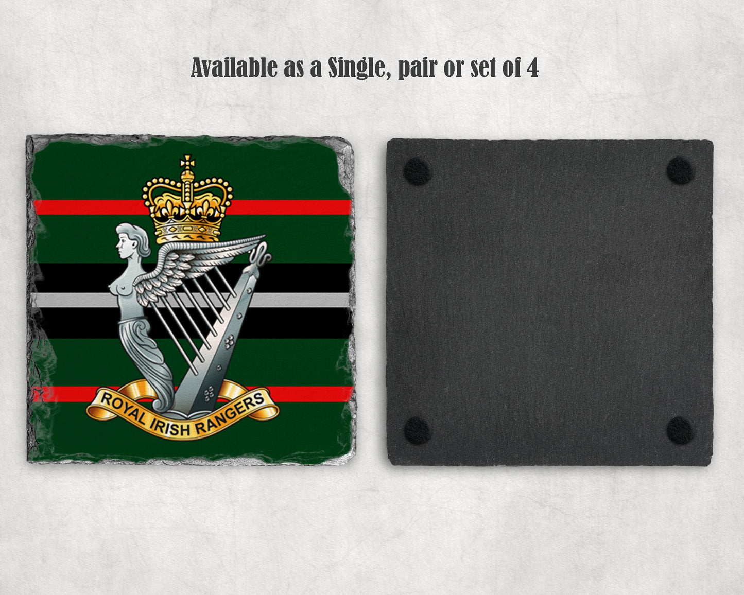 Royal Irish Rangers - Slate Coaster
