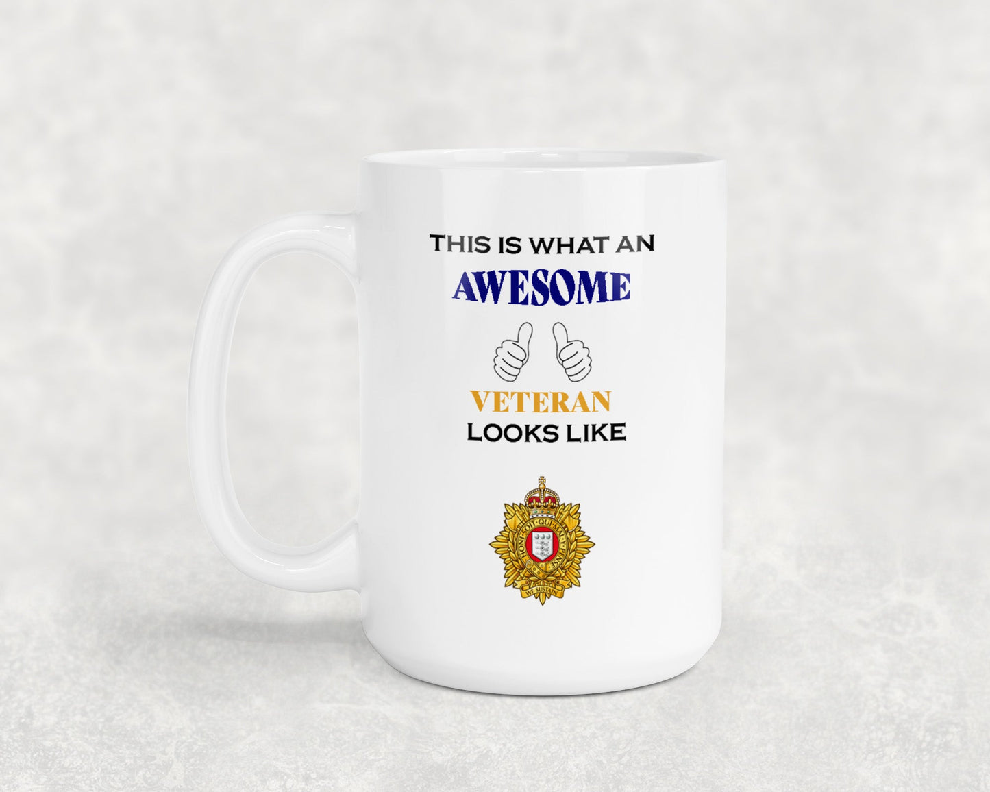 Royal Logistic Corps Officer KC - Veteran - 15oz Mug
