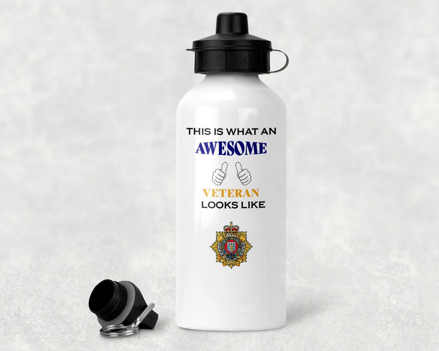 Royal Logistic Corps KC - Veteran - Aluminium Water Bottle