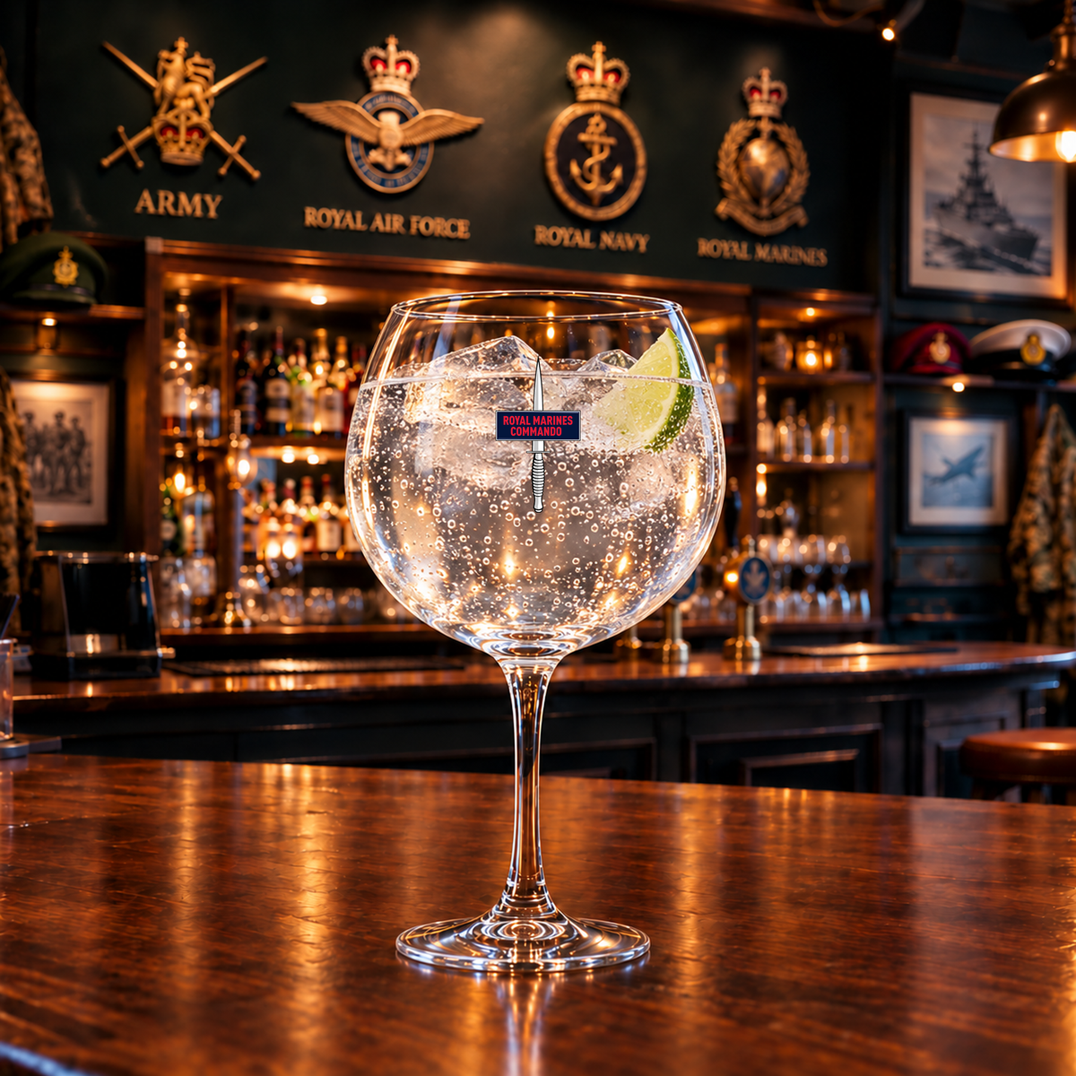 Royal Marines Commando Dagger (New) - Gin Glass | The Crafty Black Dog