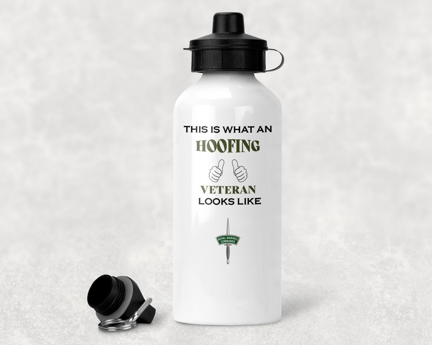 Royal Marines Dagger - Veteran - Aluminium Water Bottle