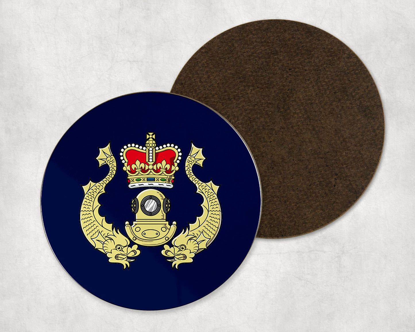 Royal Navy Diver - Round Coaster Set