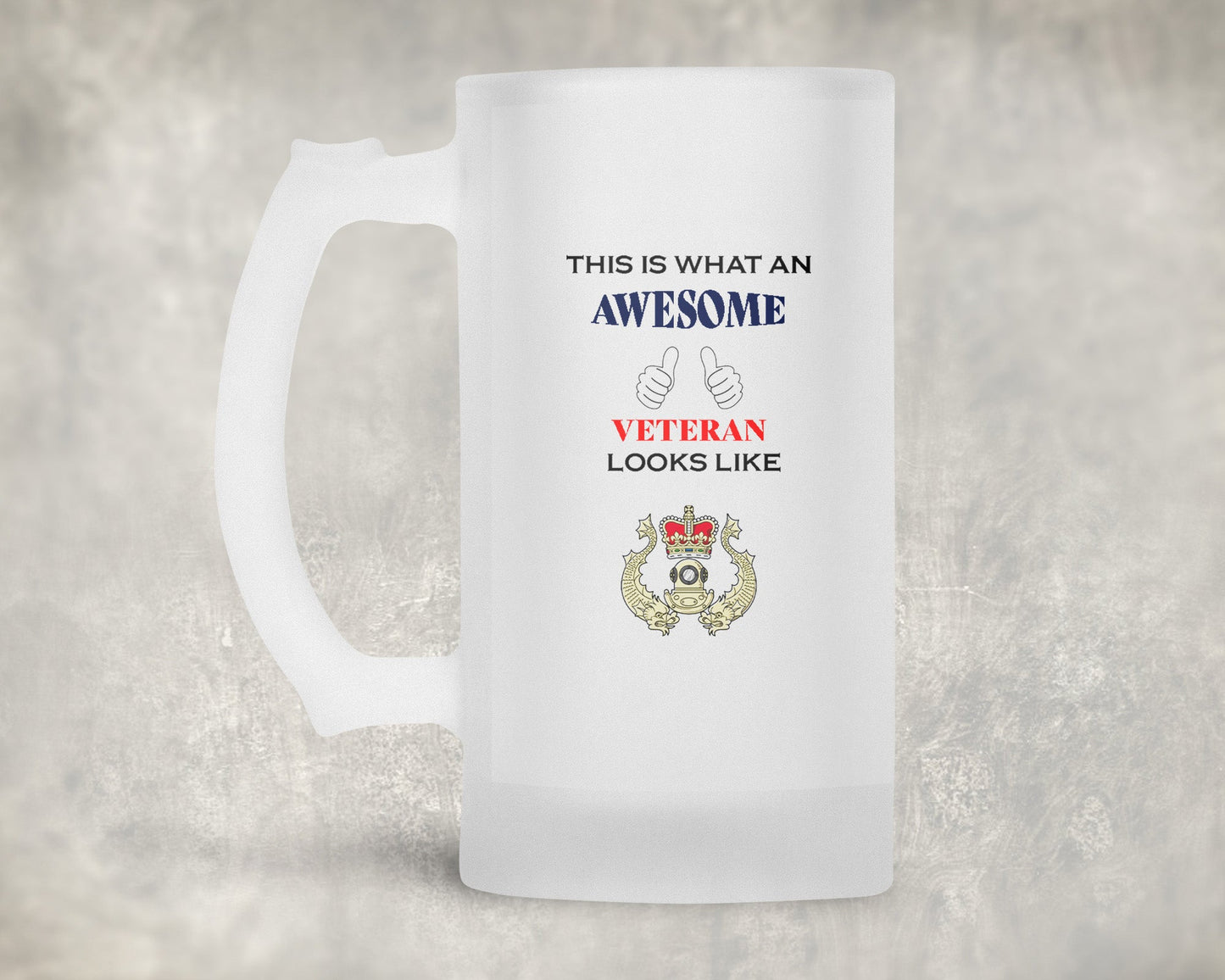 Royal Navy Diver - Veteran - Frosted Stein