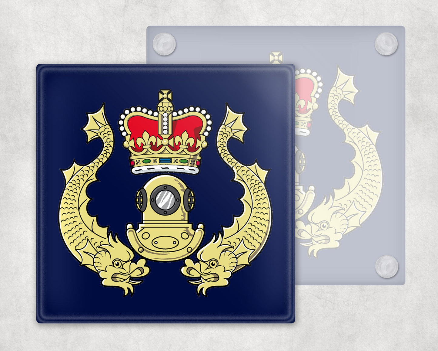 Royal Navy Diver - Glass Coaster