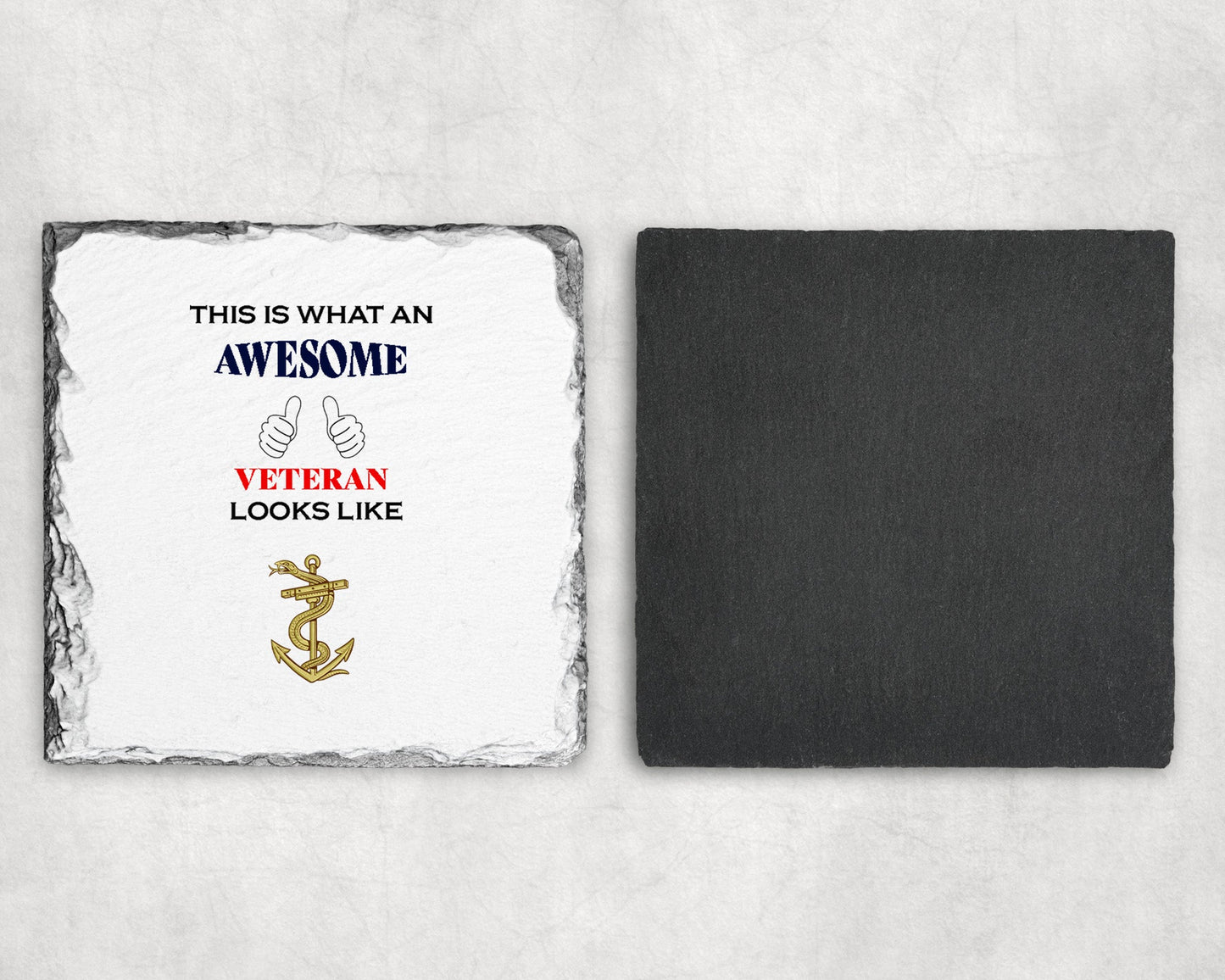 Royal Navy Medic - Veteran - Slate Coaster