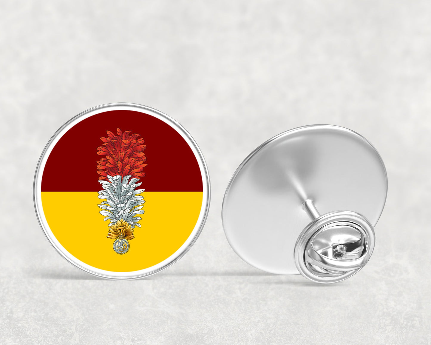 Royal Regiment Fusiliers Hackle KC - Lapel Pin
