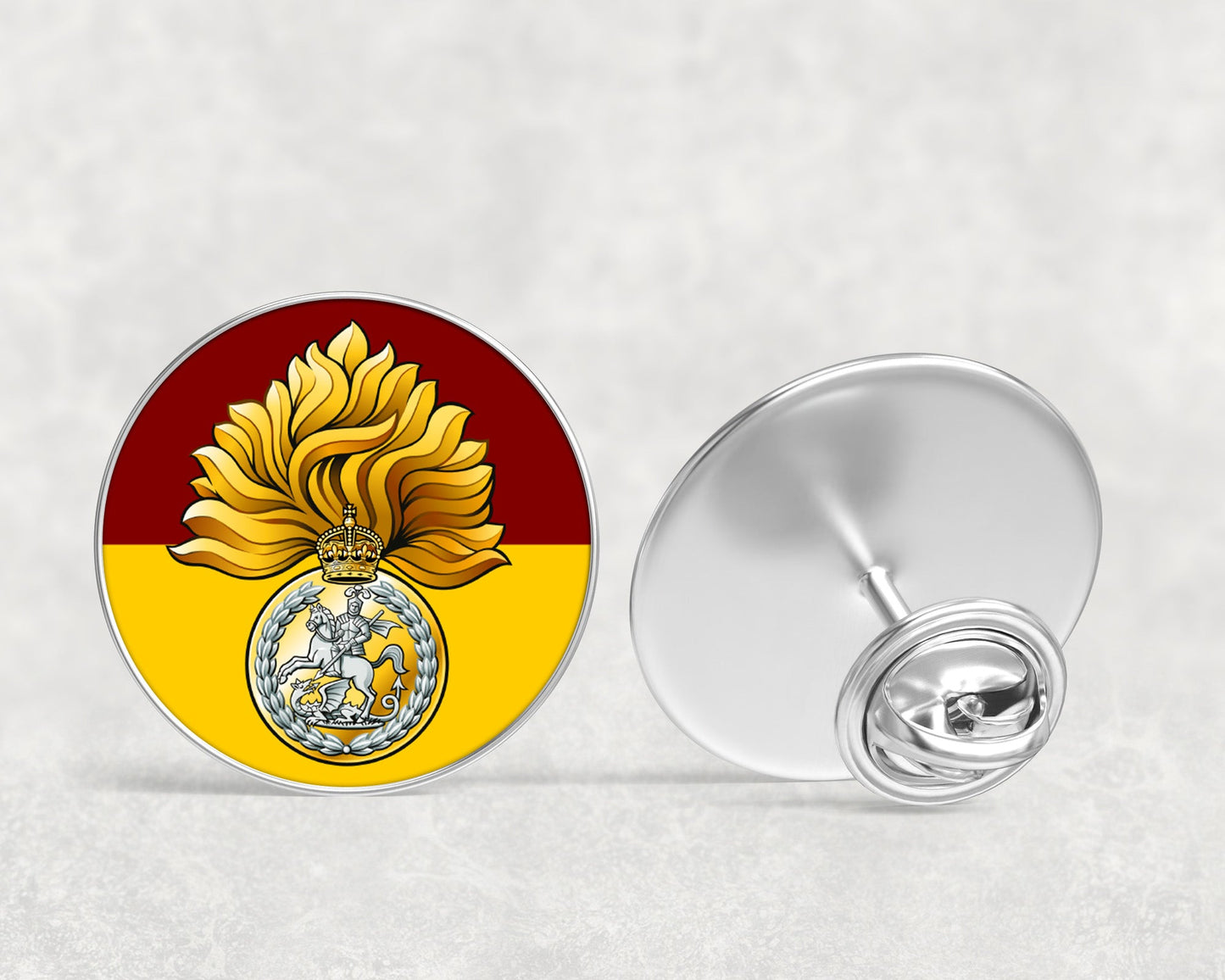 Royal Regiment Fusiliers Crest KC - Lapel Pin