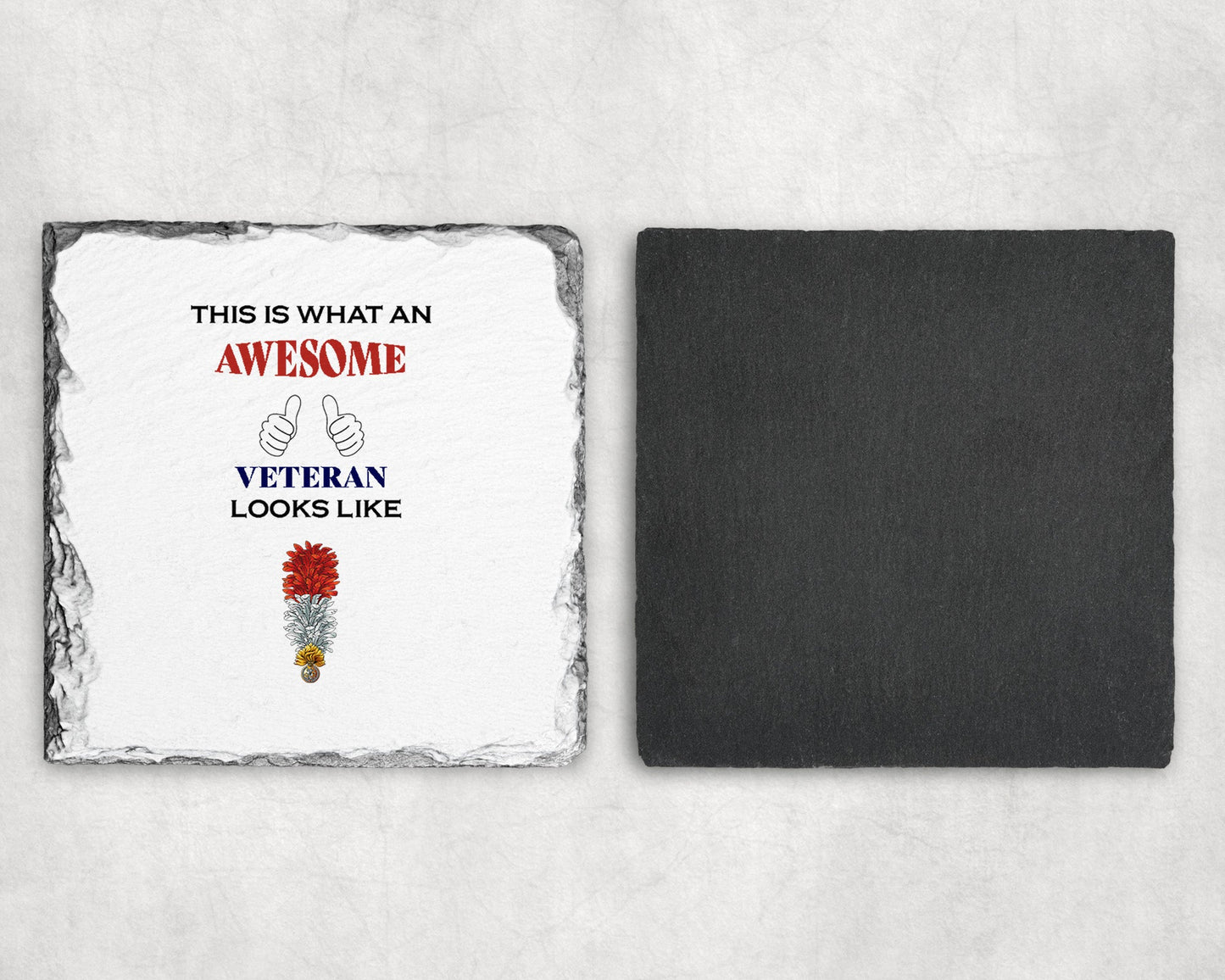The Royal Regiment of Fusiliers - Veteran - Slate Coaster