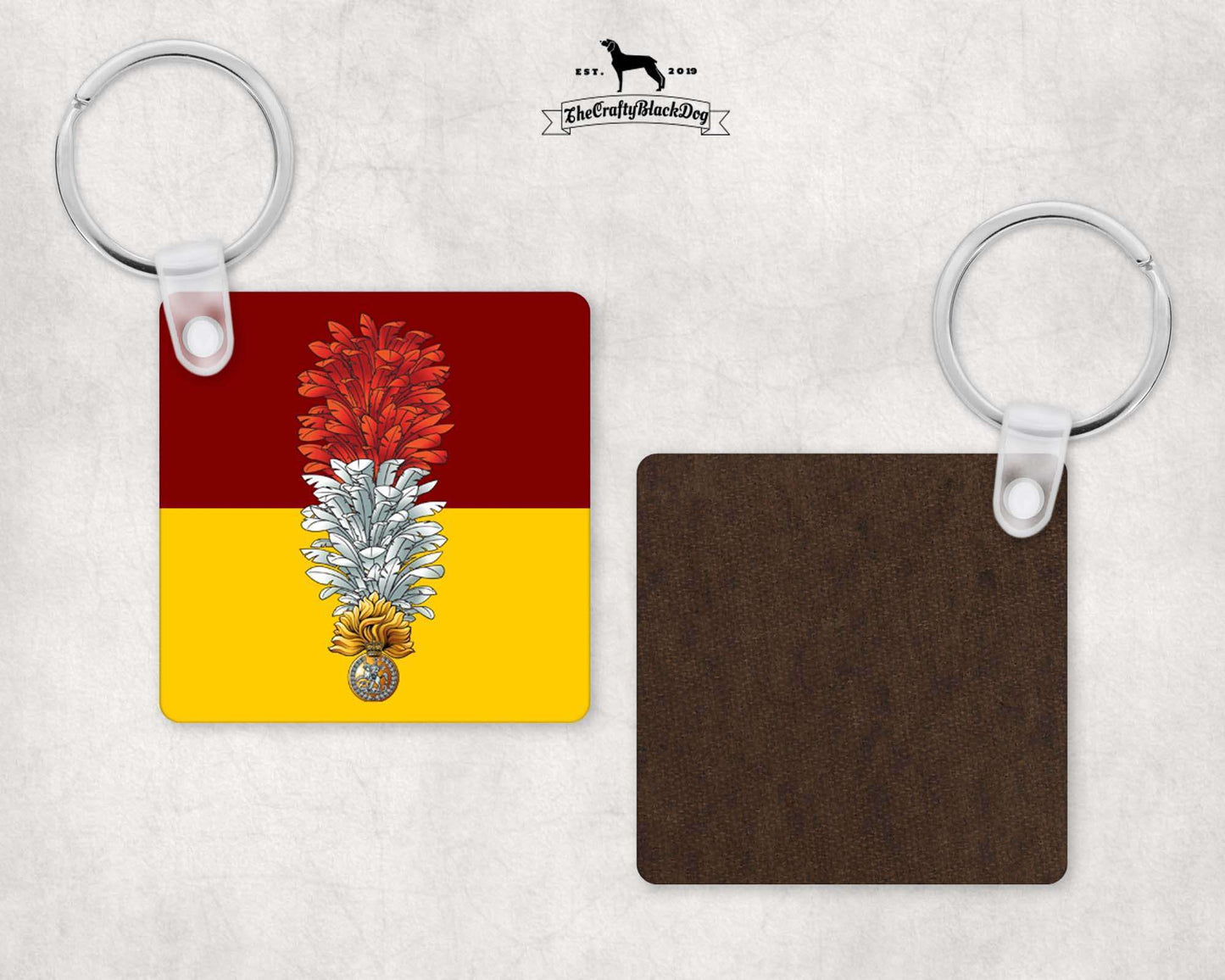 Royal Regiment of Fusiliers - Square Key Ring