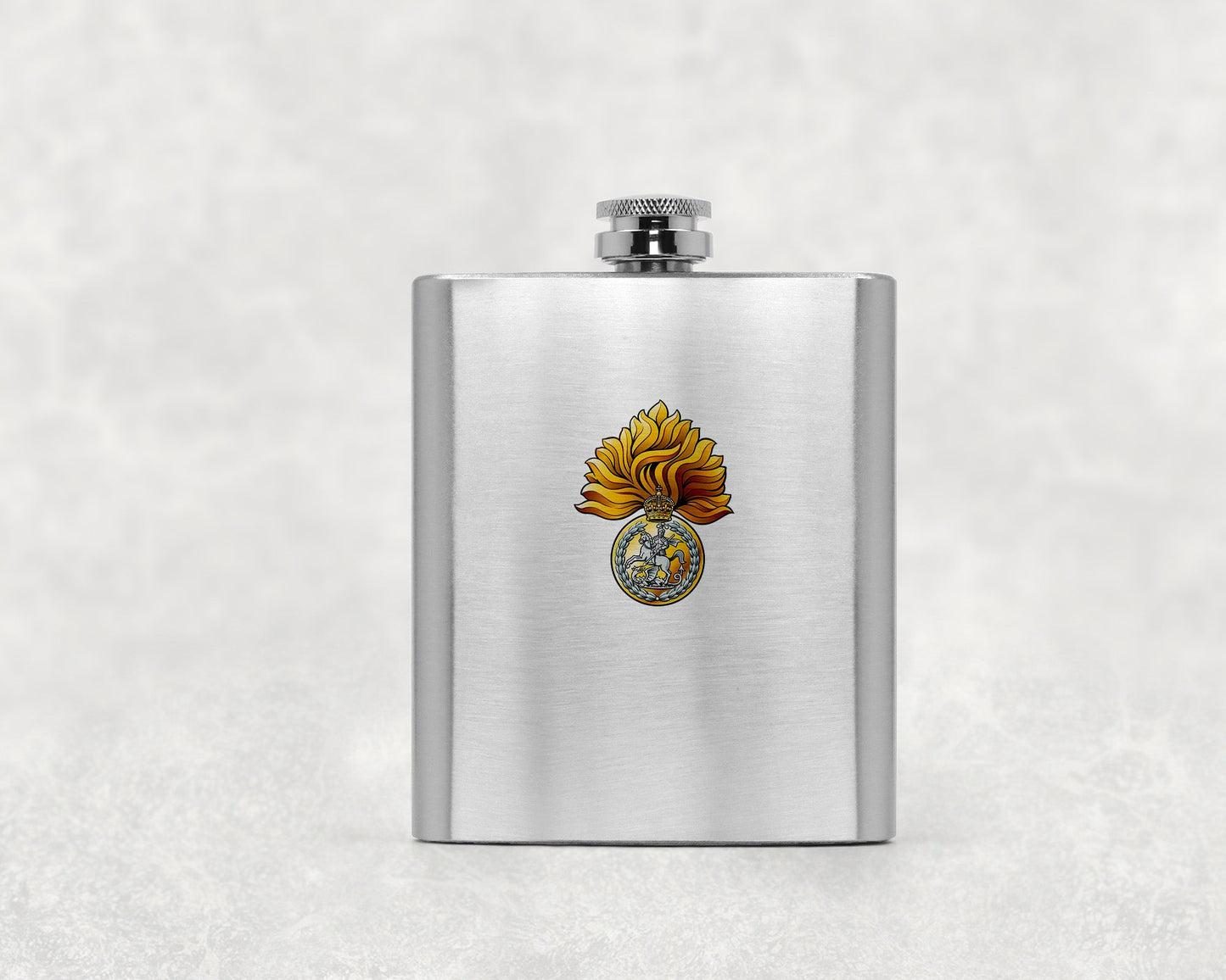 Royal Regiment Fusiliers Crest KC - Hip Flask