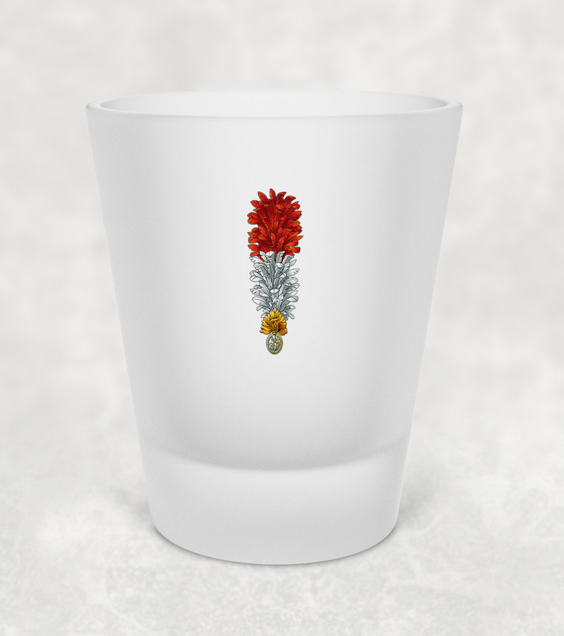 Royal Regiment Fusiliers Hackle KC - Shot Glass