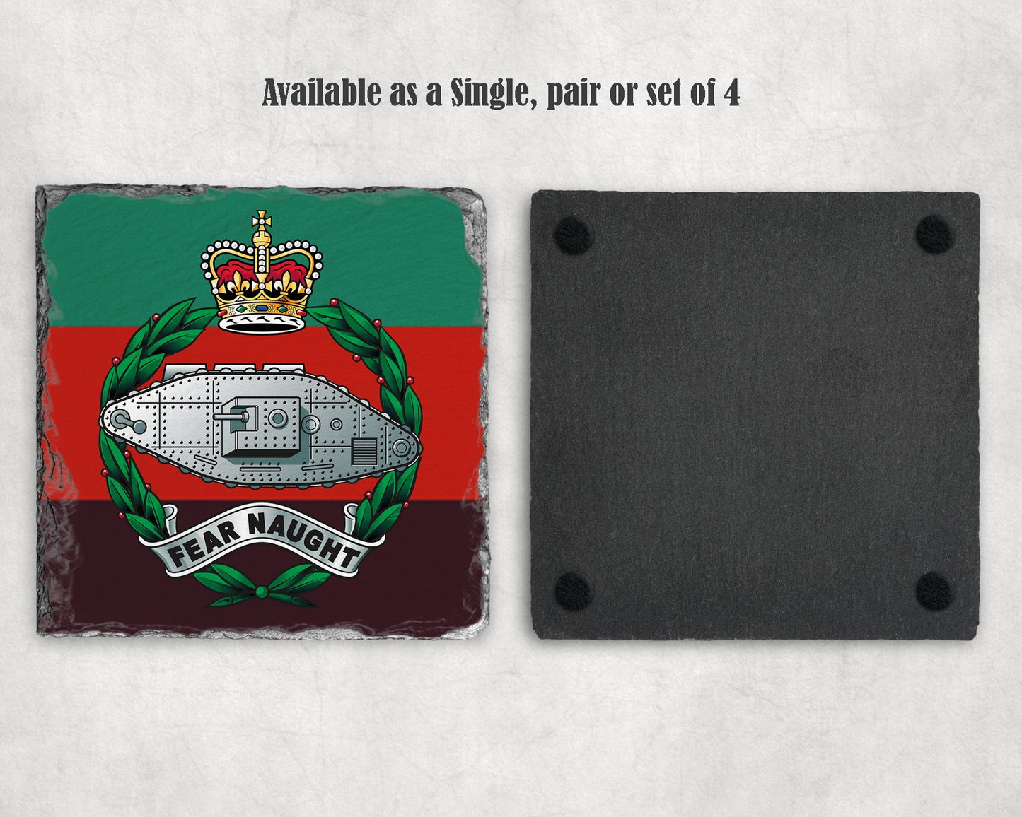 Royal Tank Regiment - Slate Coaster