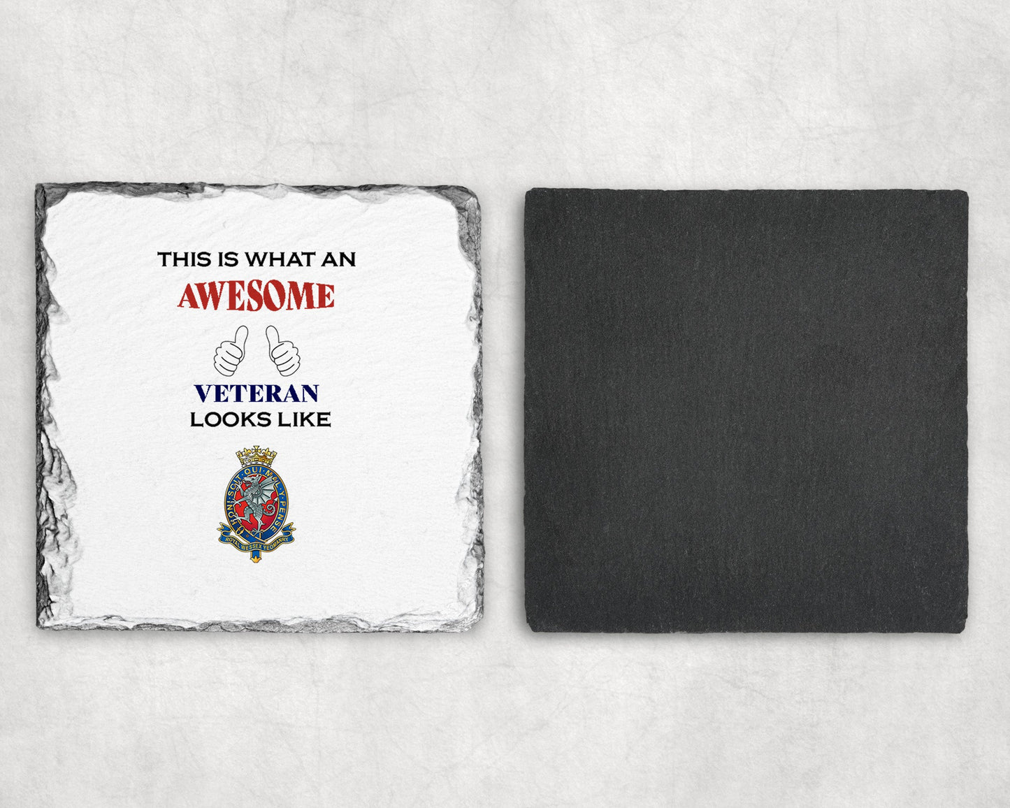The Royal Wessex Yeomanry - Veteran - Slate Coaster