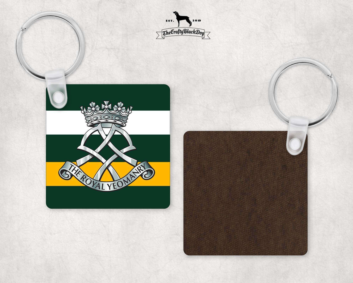 The Royal Yeomanry - Square Key Ring