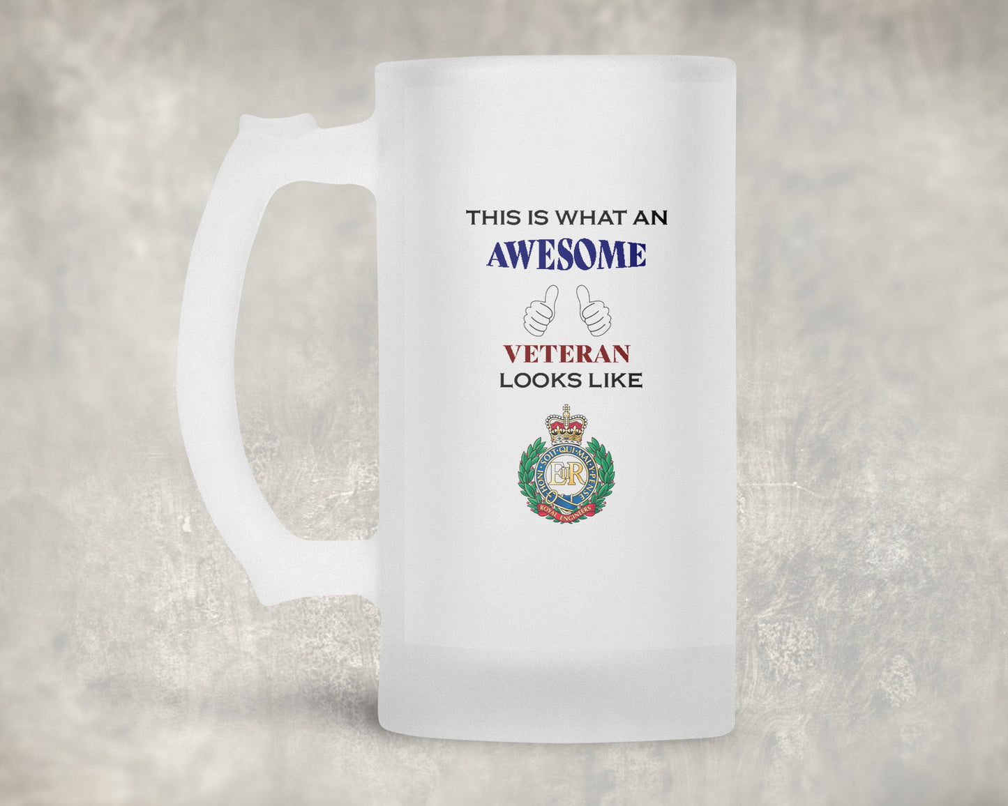 Royal Engineers - Veteran - Frosted Stein