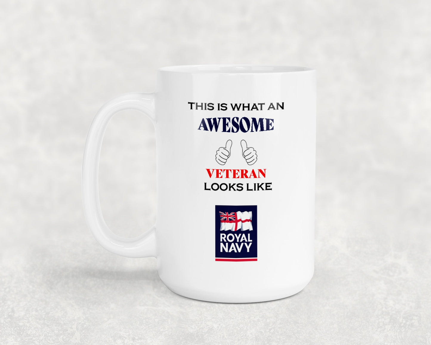 Royal Navy Ensign - Veteran - 15oz Mug