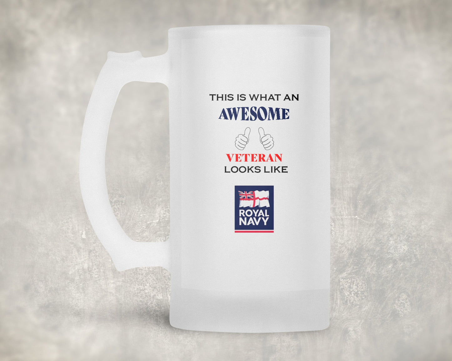 Royal Navy Ensign - Veteran - Frosted Stein