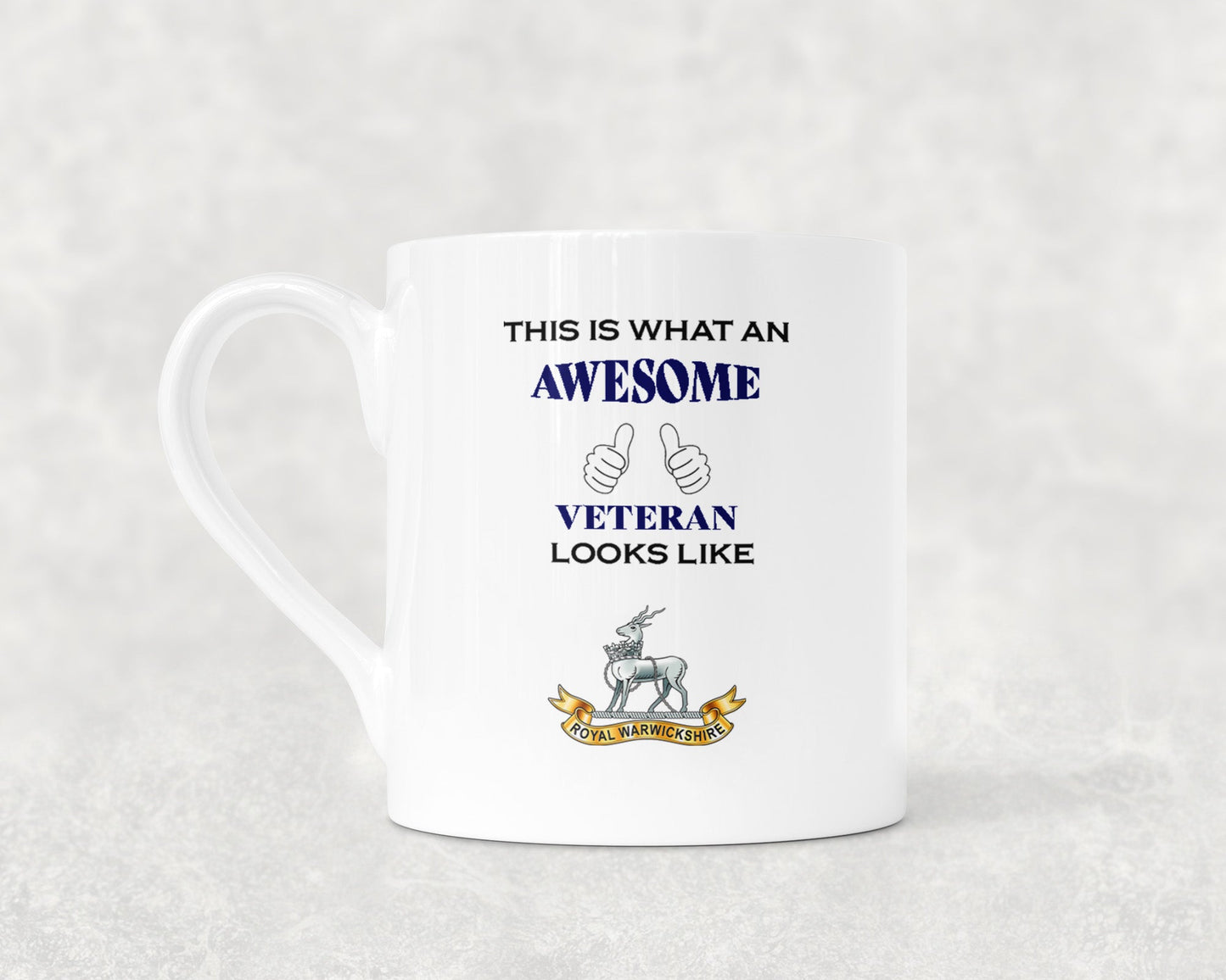 Royal Warwickshire Regiment - Veteran - Bone China Mug