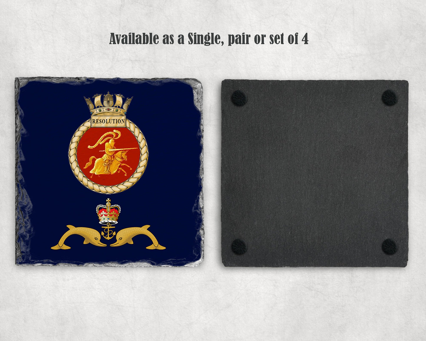 HMS Resolution - Slate Coaster