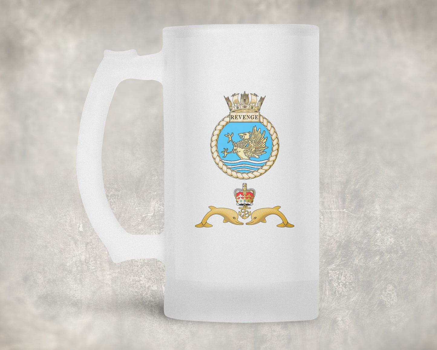 HMS Revenge - Frosted Stein/Tankard/Beer Mug - Frosted Stein/Tankard/Beer Mug