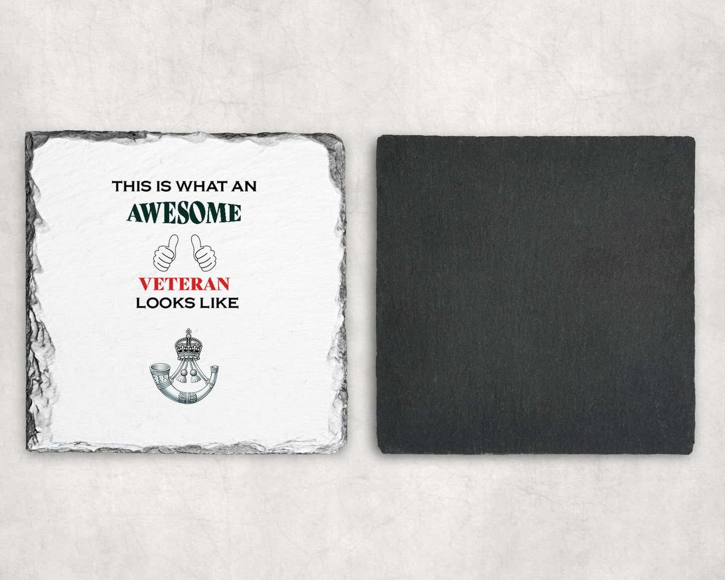 Rifles KC - Veteran - Slate Coaster