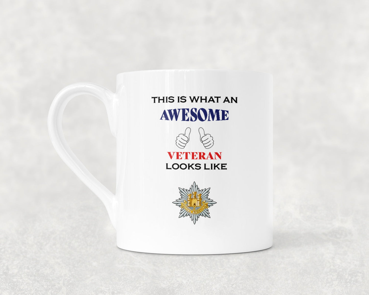 The Royal Anglian Regiment - Veteran - Bone China Mug