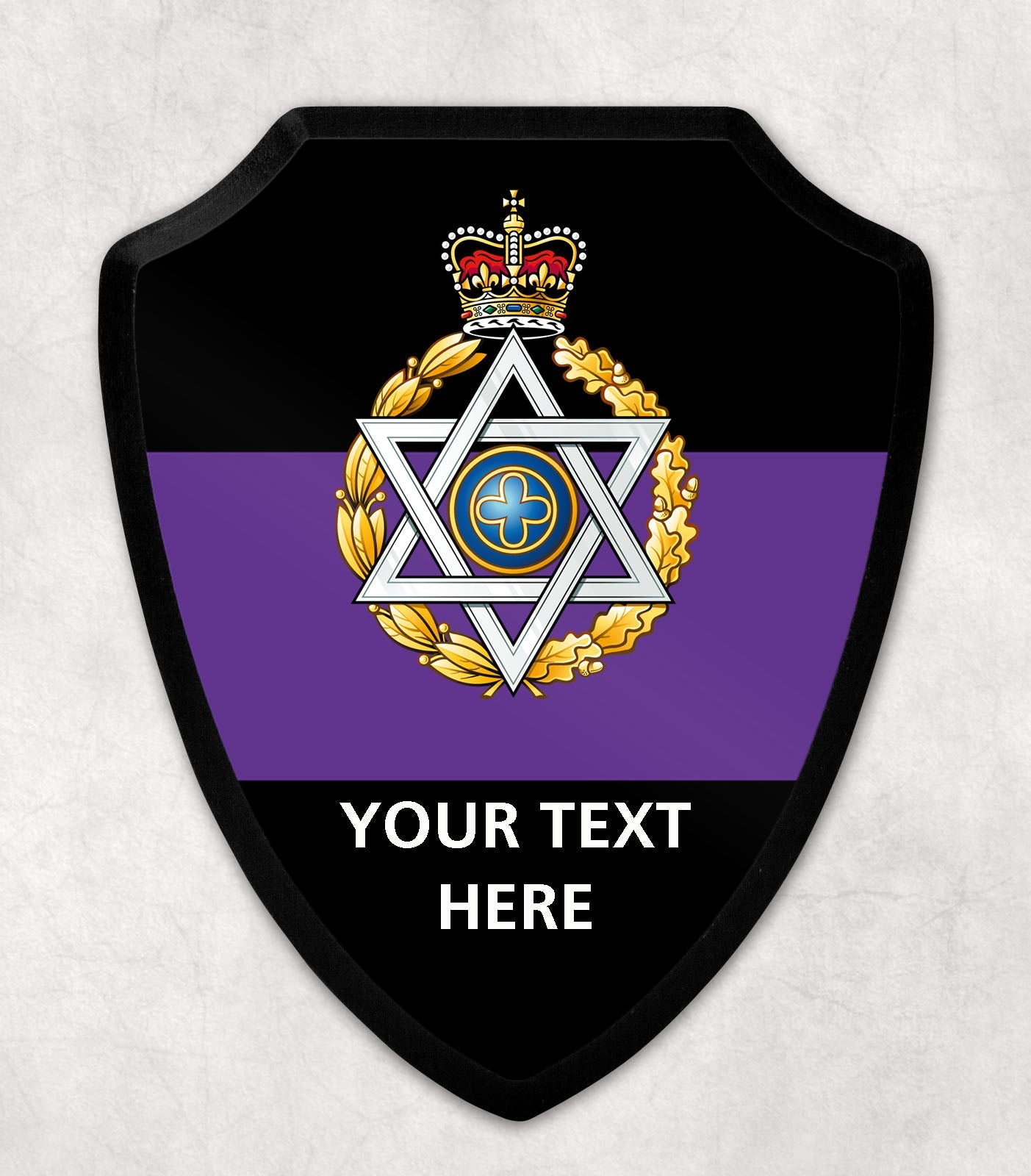Royal Army Chaplains' Department Jewish - Printed Wall Shield