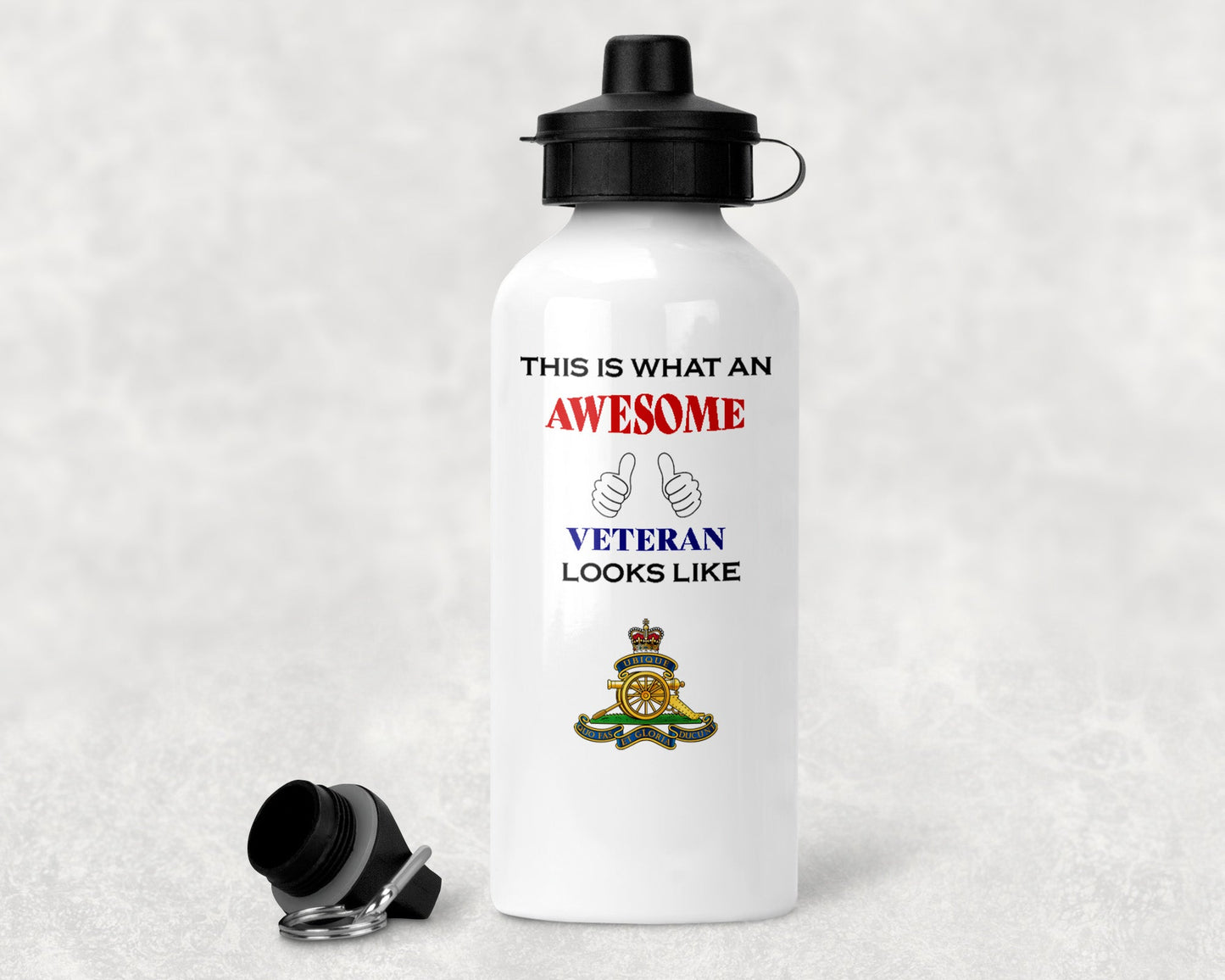 Royal Artillery - Veteran - Aluminium Water Bottle
