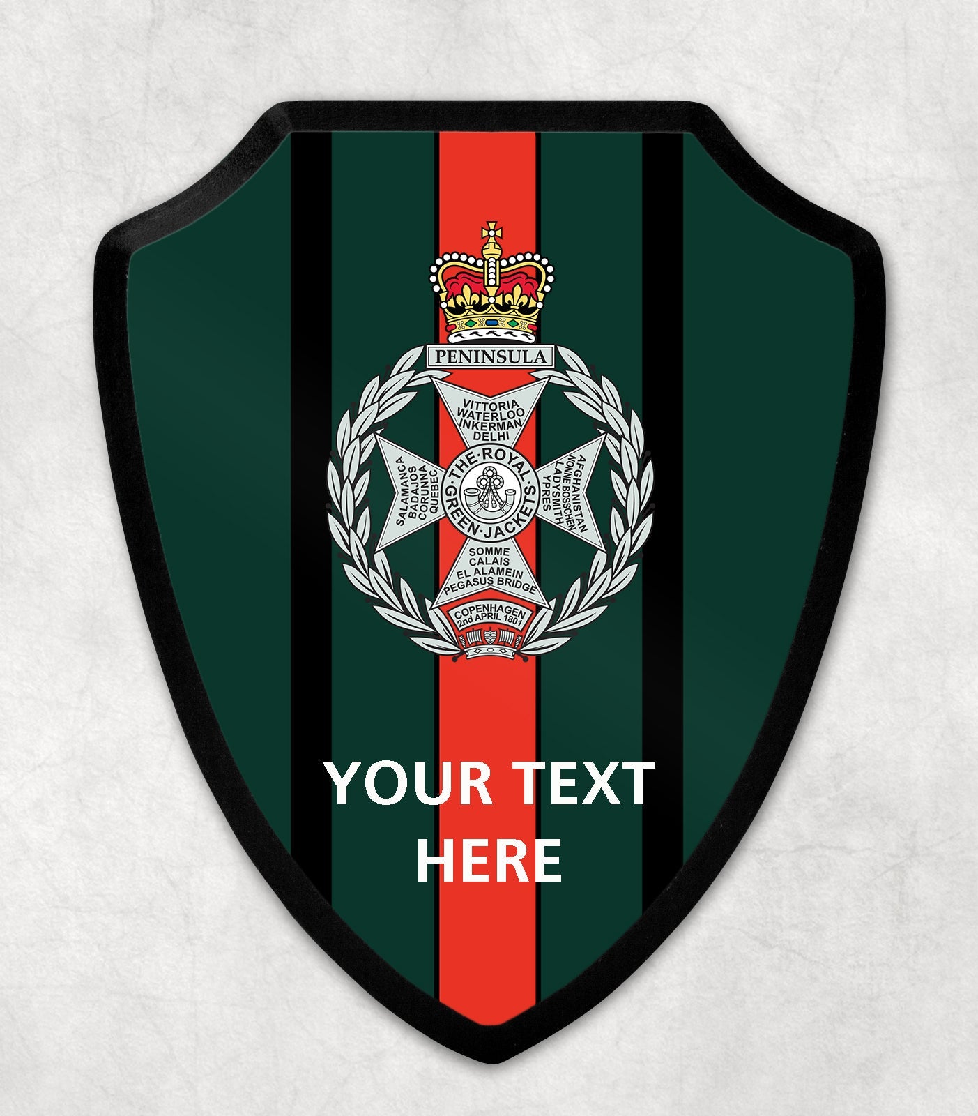 Royal Green Jackets - Printed Wall Shield