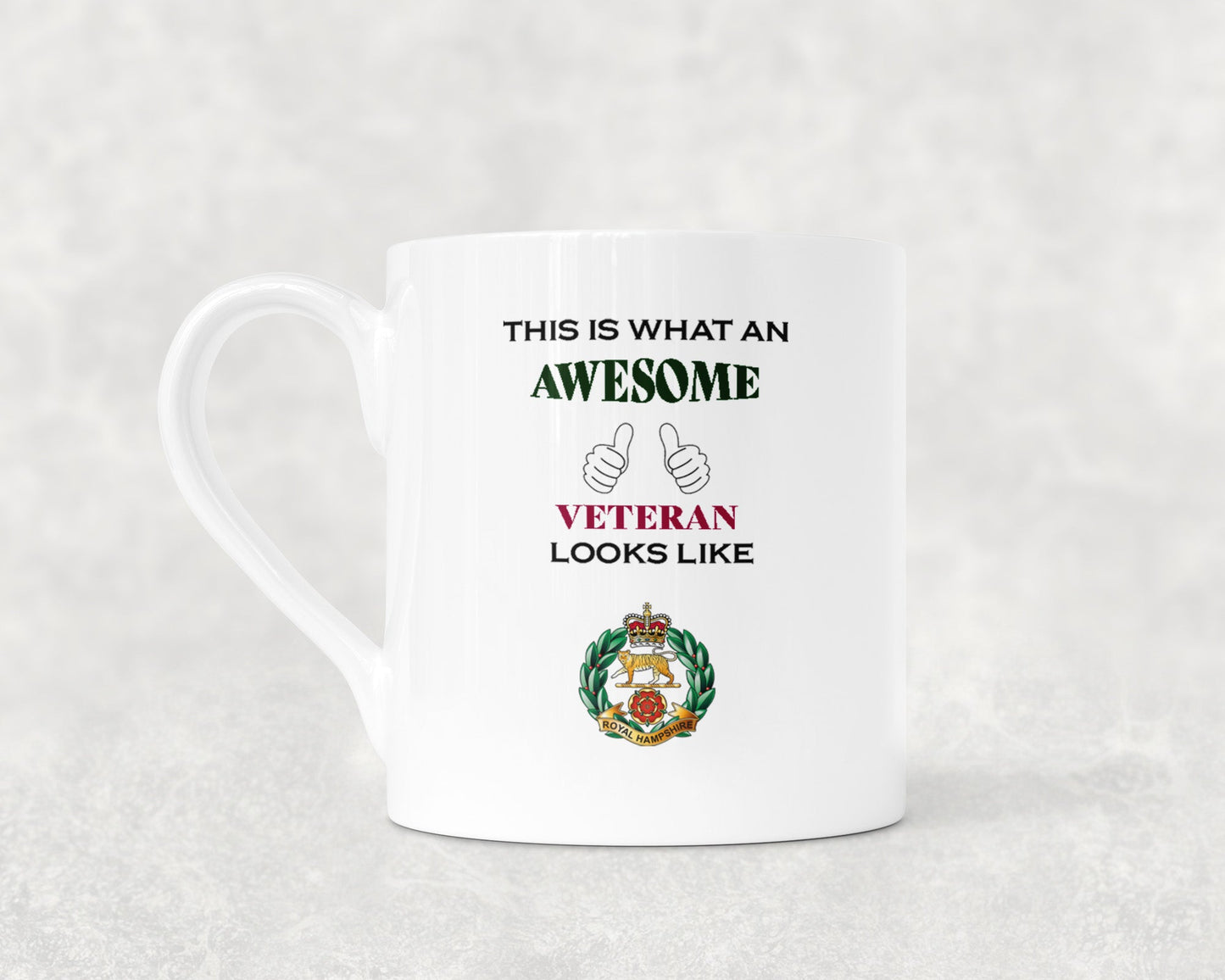Royal Hampshire Regt - Veteran - Bone China Mug