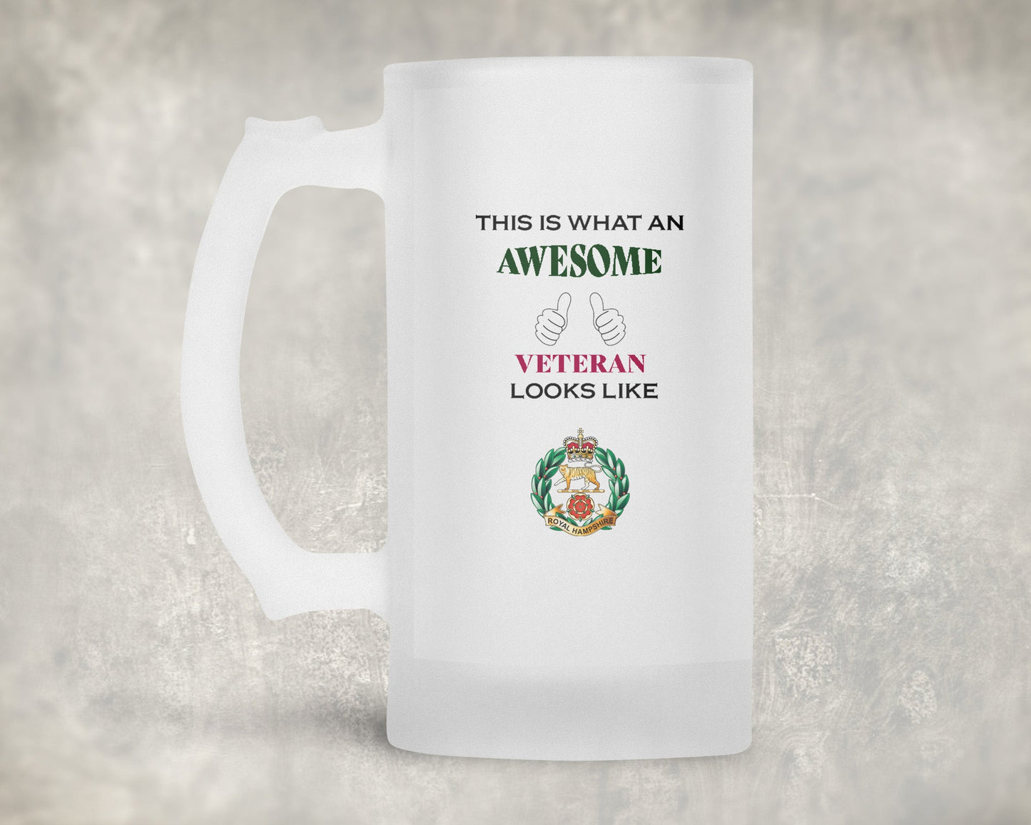 Royal Hampshire Regt - Veteran - Frosted Stein