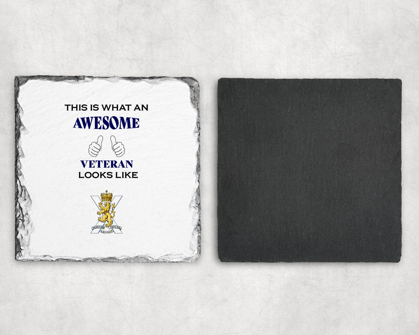 The Royal Regiment of Scotland - Veteran - Slate Coaster
