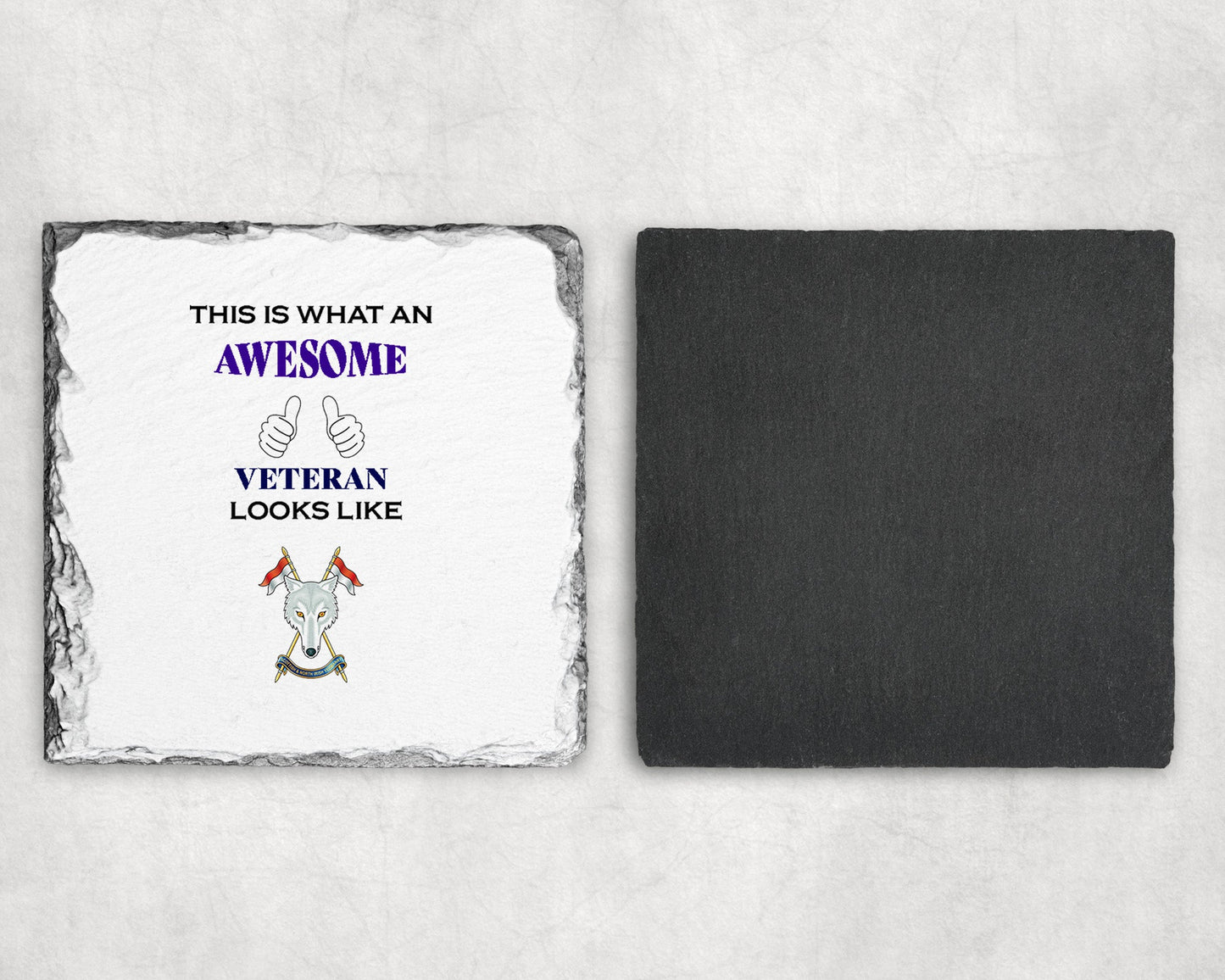 The Scottish and North Irish Yeomanry - Veteran - Slate Coaster