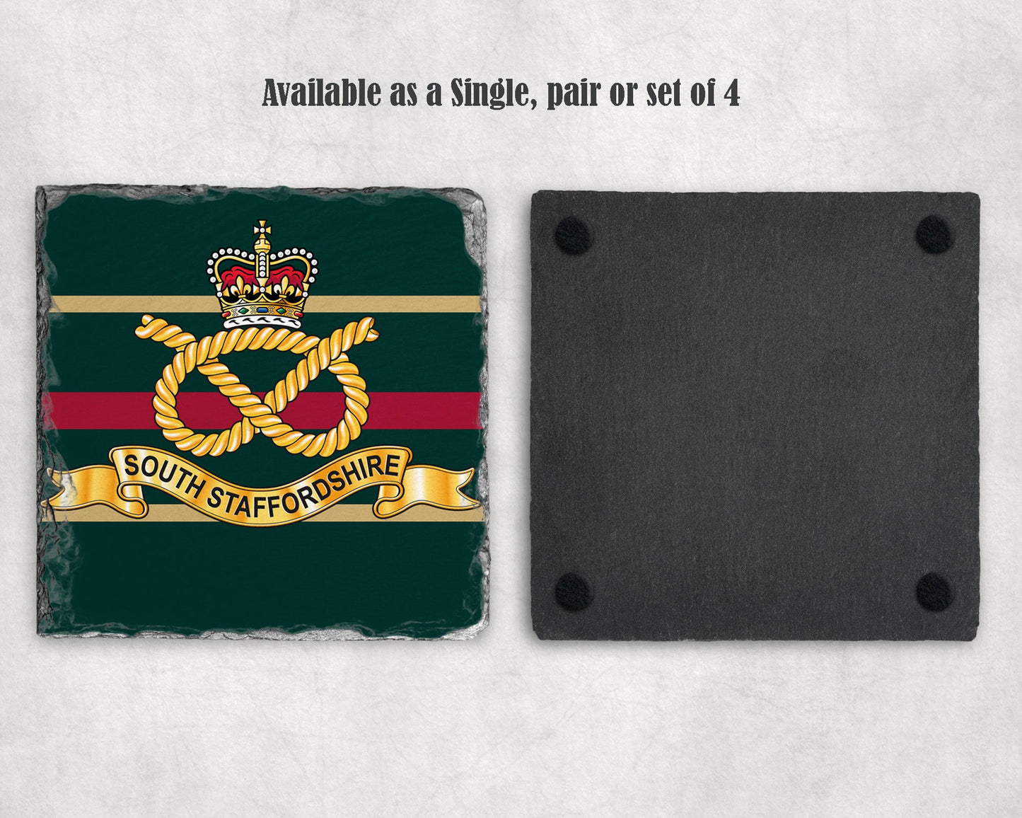 South Staffordshire Regiment - Slate Coaster