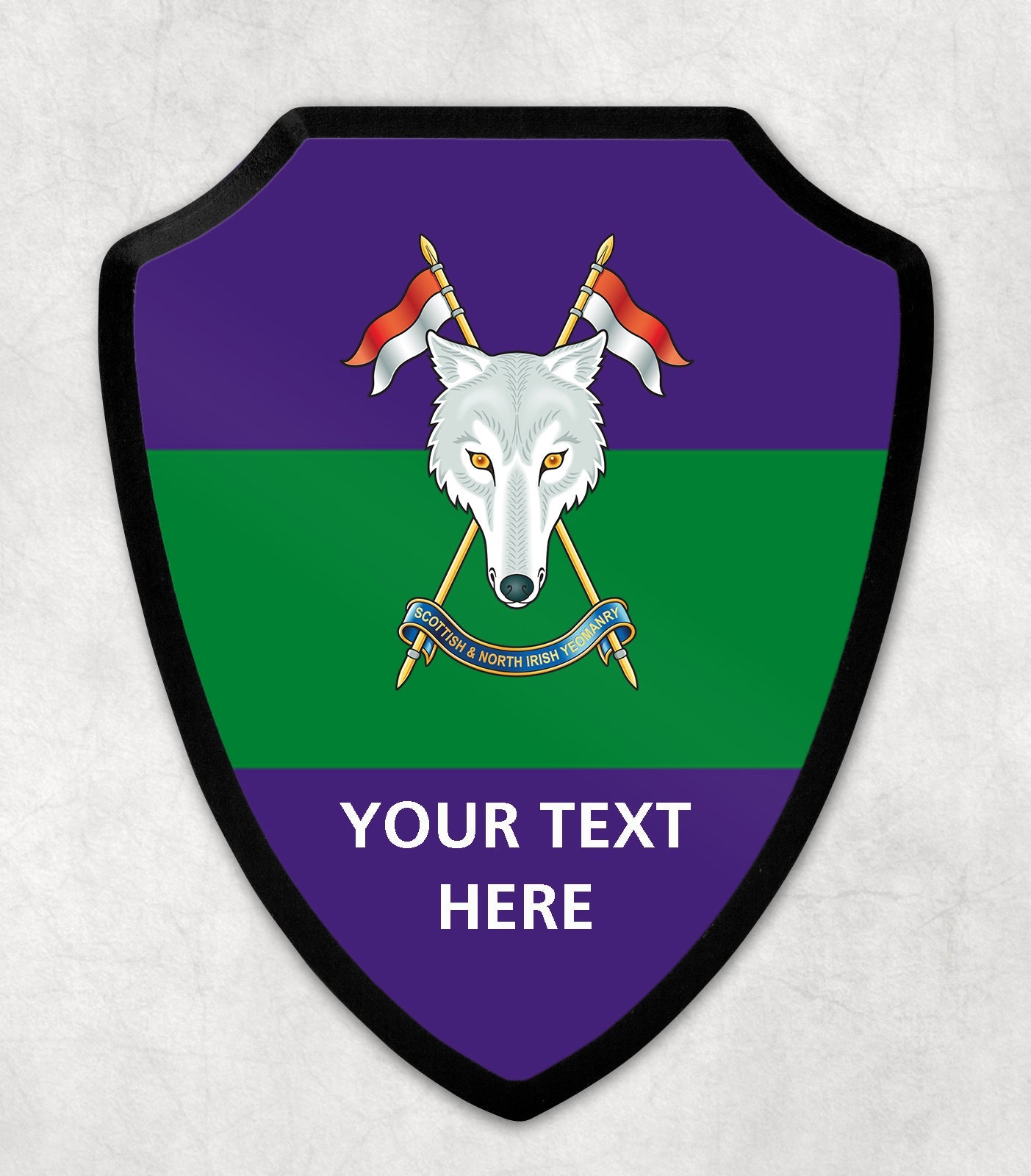 Scottish and North Irish Yeomanry - Printed Wall Shield