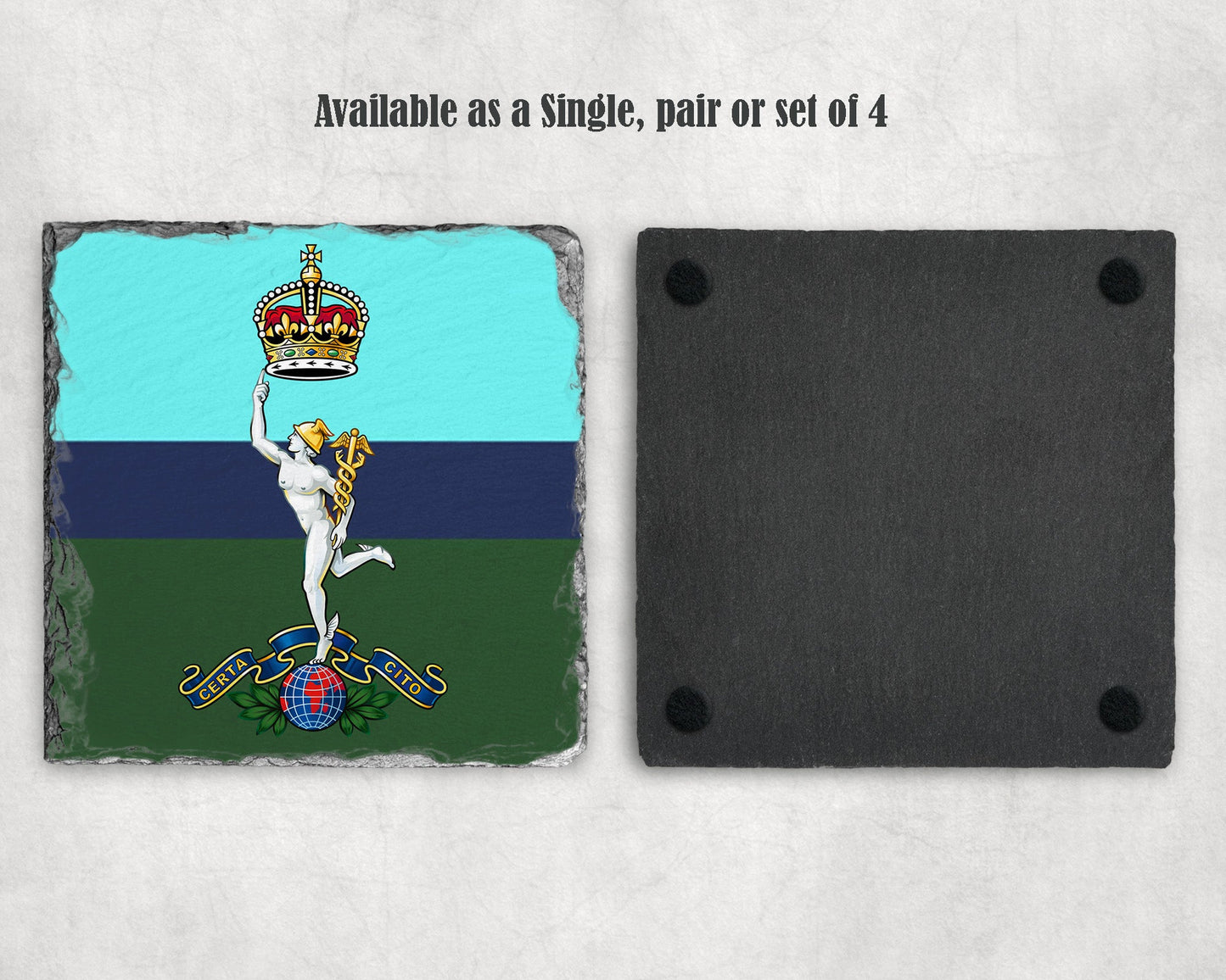 Royal Corps of Signals KC - Slate Coaster