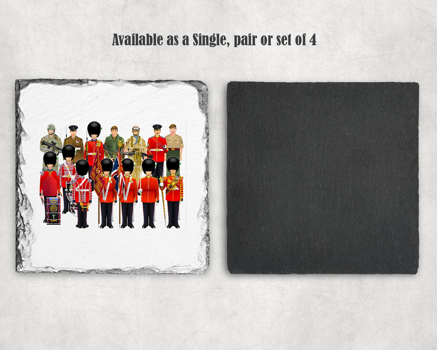 Royal Regiment of Wales - Uniform Slate Coaster