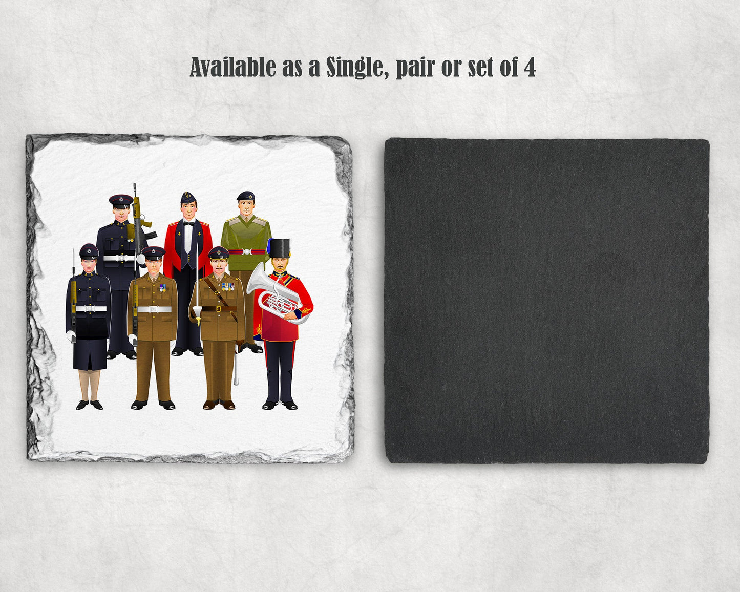 Royal Engineers - Uniform Slate Coaster