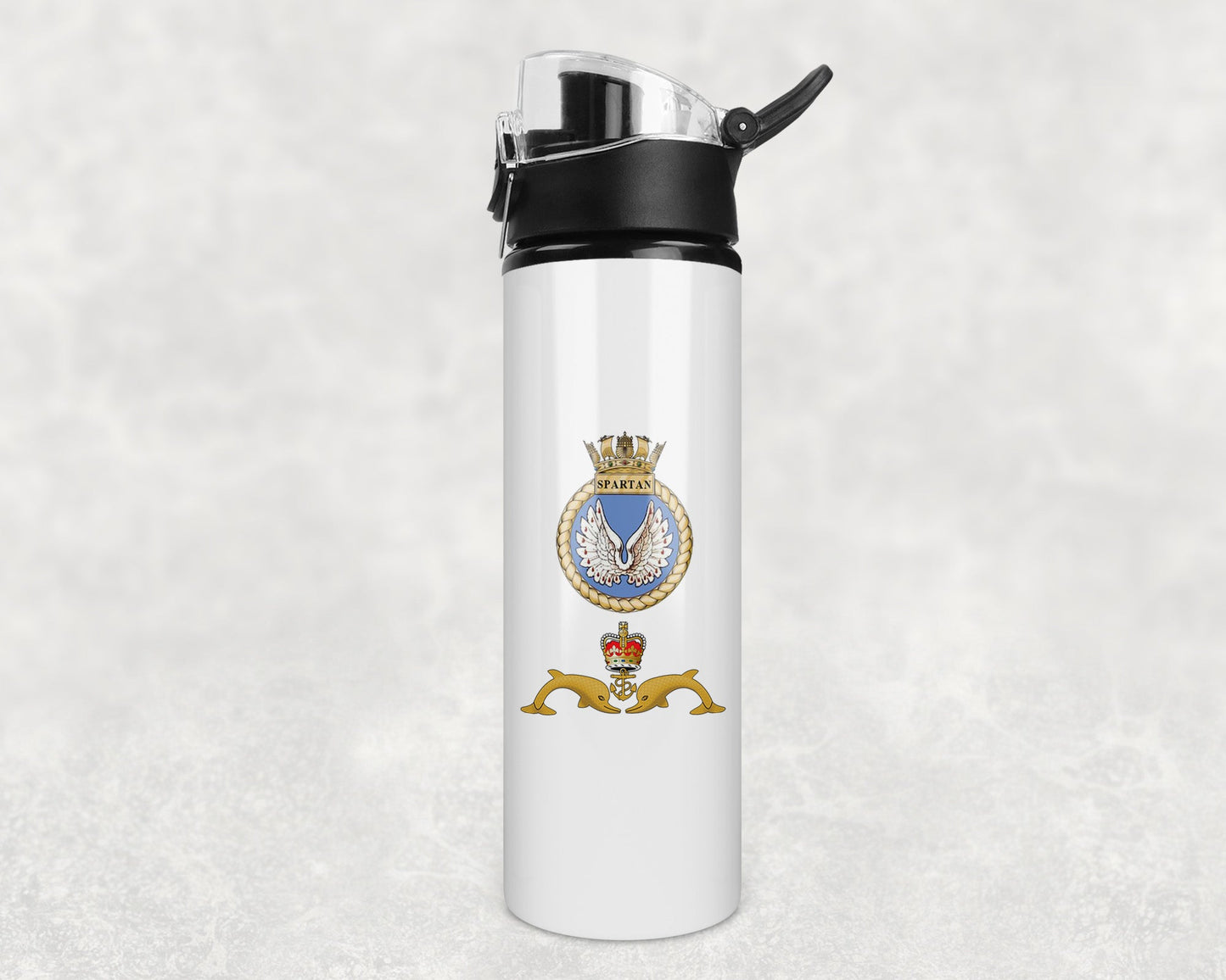 HMS Spartan - Flip Top Water Bottle