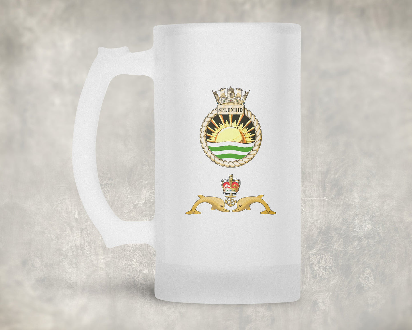 HMS Splendid - Frosted Stein/Tankard/Beer Mug - Frosted Stein/Tankard/Beer Mug