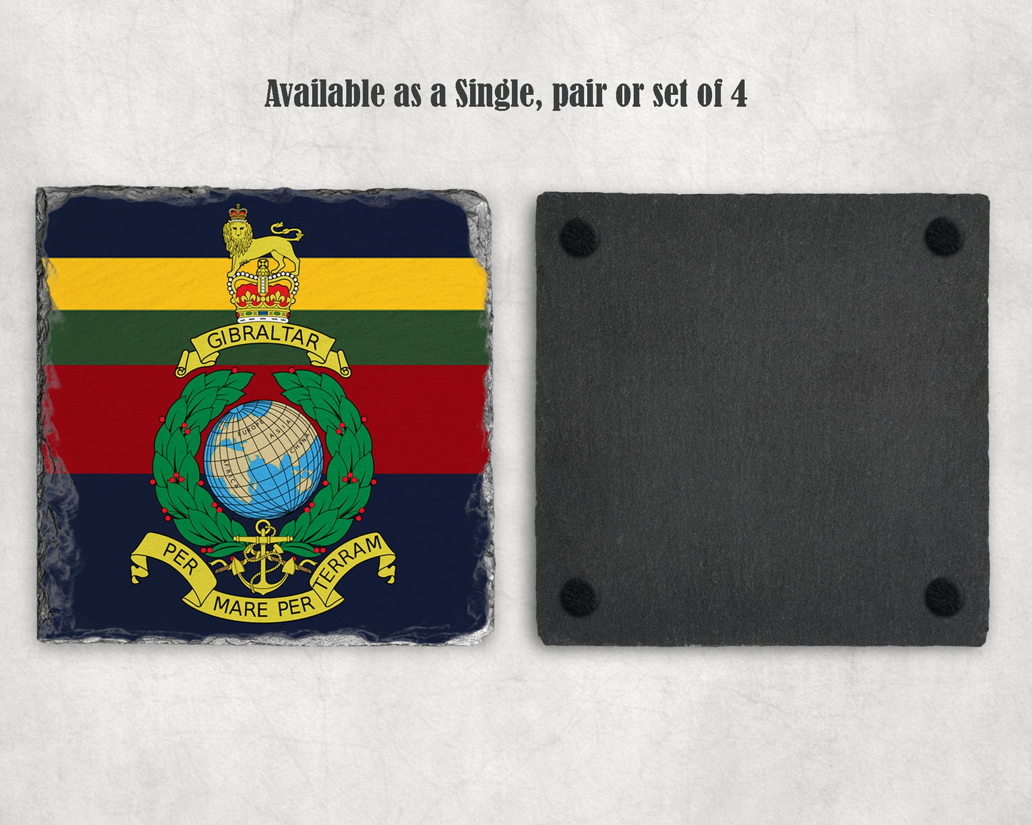 Royal Marines Corps Crest - Slate Coaster