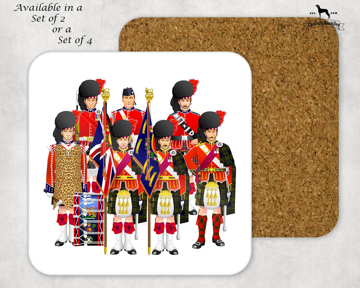 Black Watch - Uniform Coaster Set