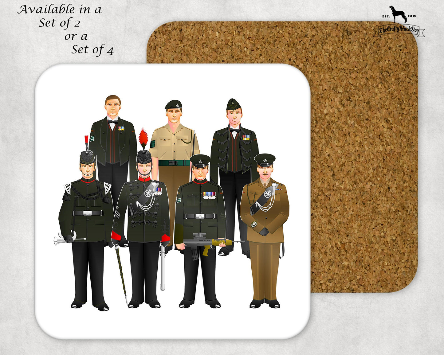 Rifles - Uniform Coaster Set