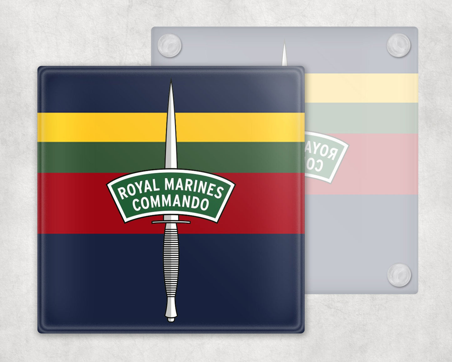 Royal Marines Commando Dagger - Glass Coaster
