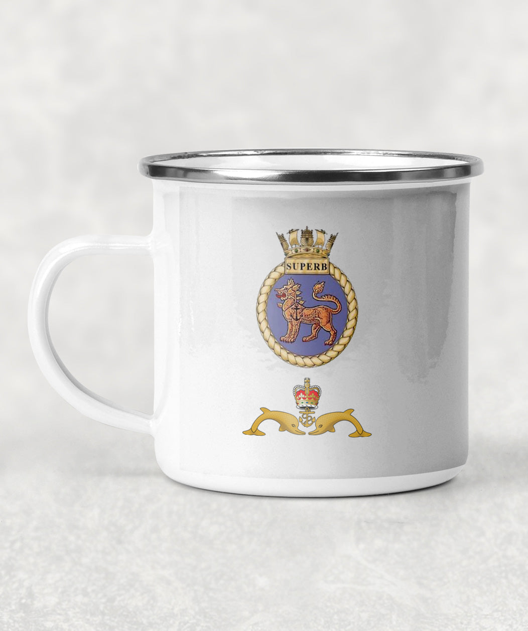 HMS Superb - Enamel Mug