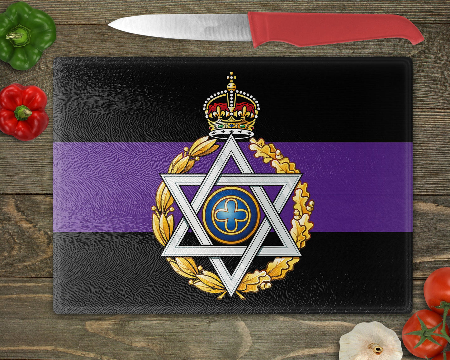 Royal Army Chaplains' Department Jewish KC - Cutting Board