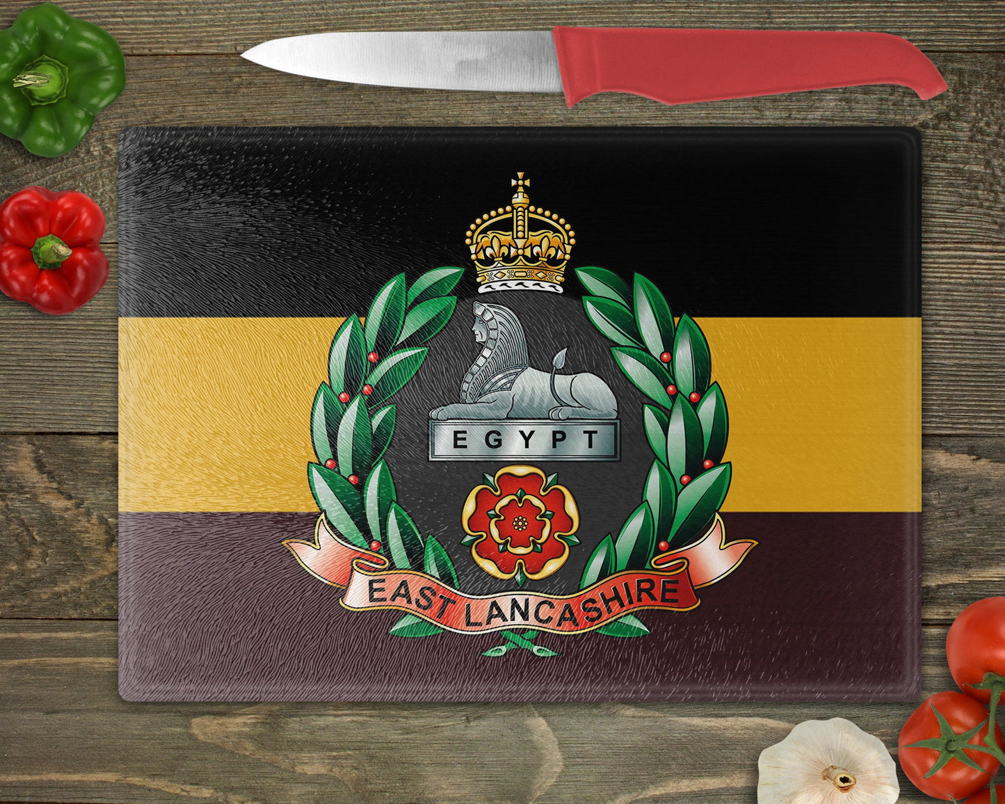 East Lancashire Regiment - Cutting Board