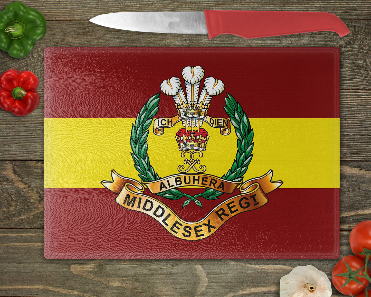 Middlesex Regiment - Cutting Board